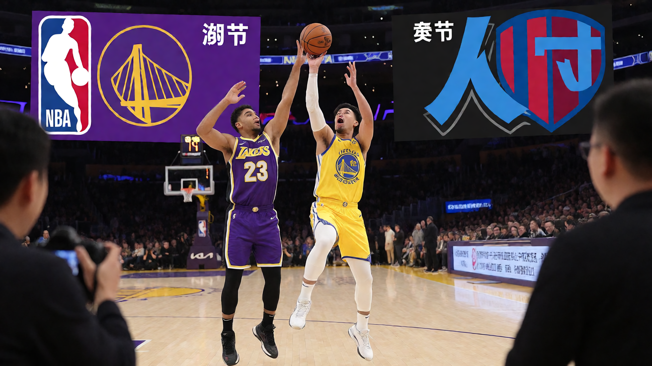 NBA常规赛湖人队与勇士队的精彩对决